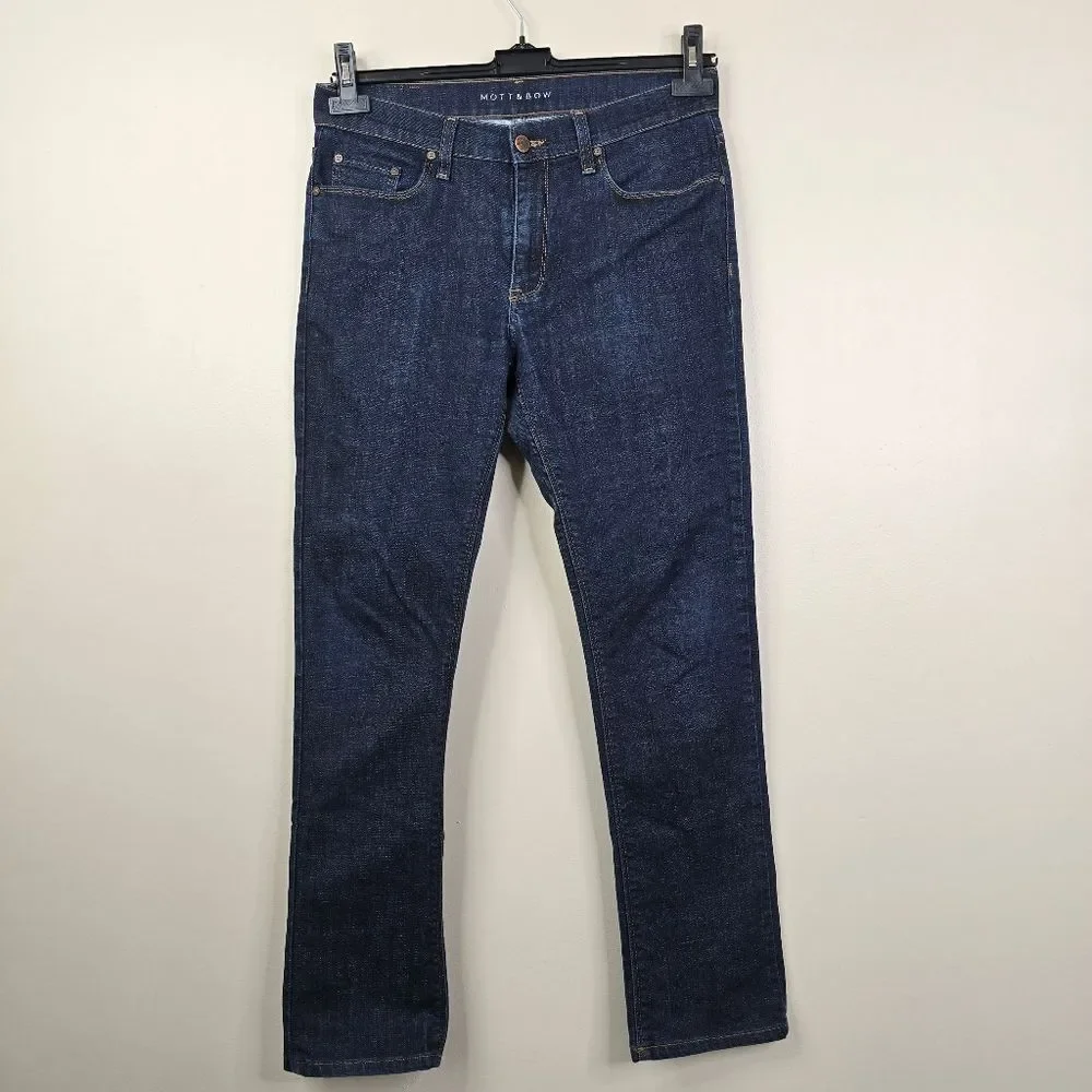 Mott & Bow Dark Wash Slim Fit 5 Pocket Style Denim Jeans 31x32